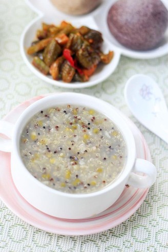 Colorful Quinoa and Mung Bean Porridge recipe