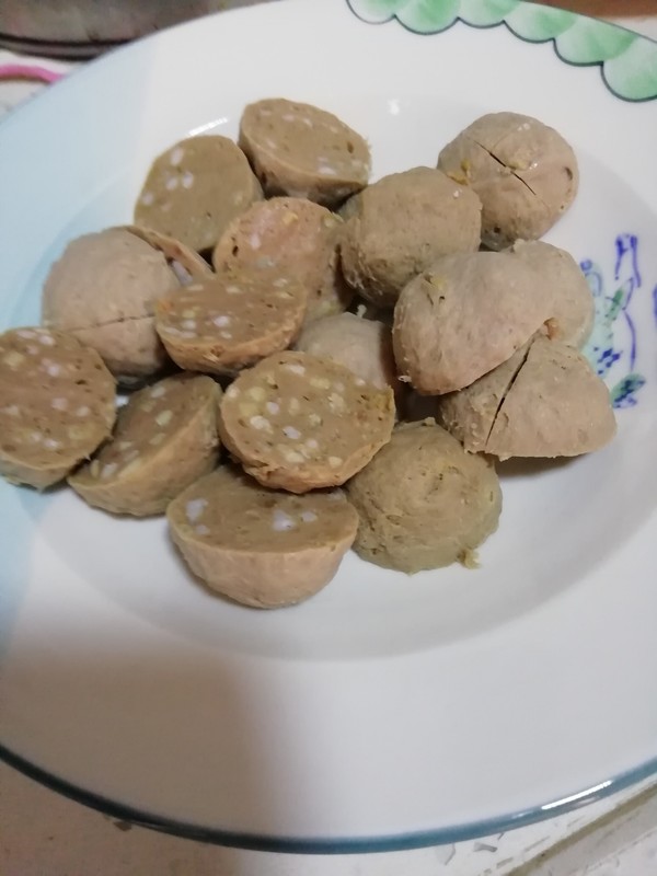 Stewed Beef Balls with Green Vegetables recipe