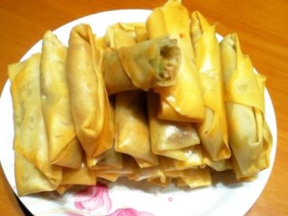 Pork Celery Spring Rolls recipe