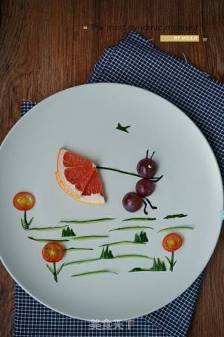 Zoo on The Table-fruit Plate Painting recipe