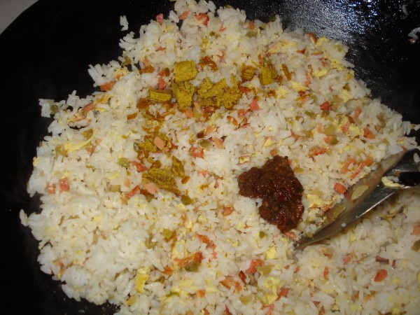 Curry Ham Sausage Fried Rice recipe