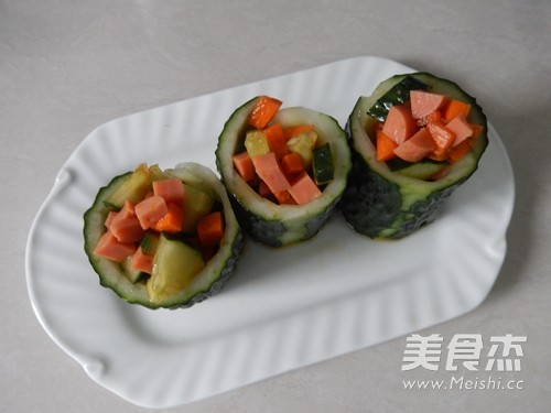 Colorful Cucumber Tube recipe