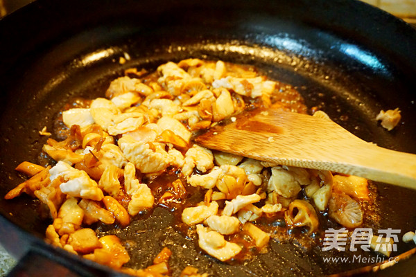 Mushroom Chicken Fried Rice recipe