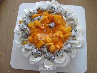 #aca烤明星大赛# Fruit Naked Cake with Zero Difficulty recipe