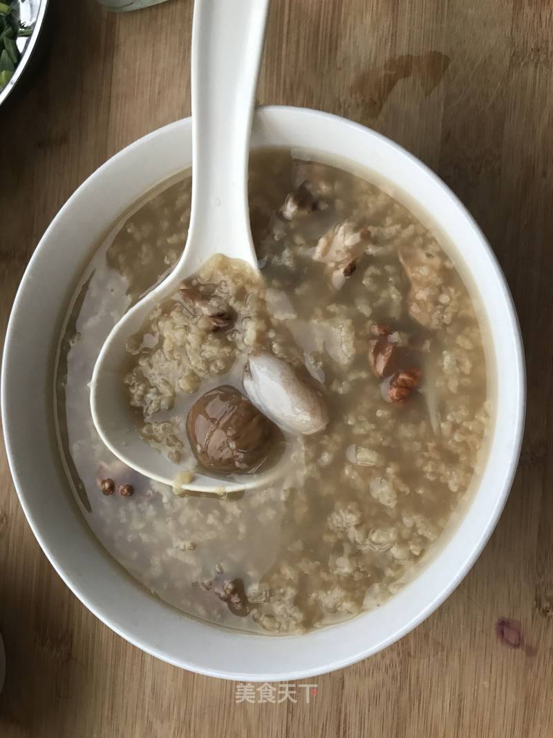 Lily Porridge with Walnuts and Chestnuts recipe