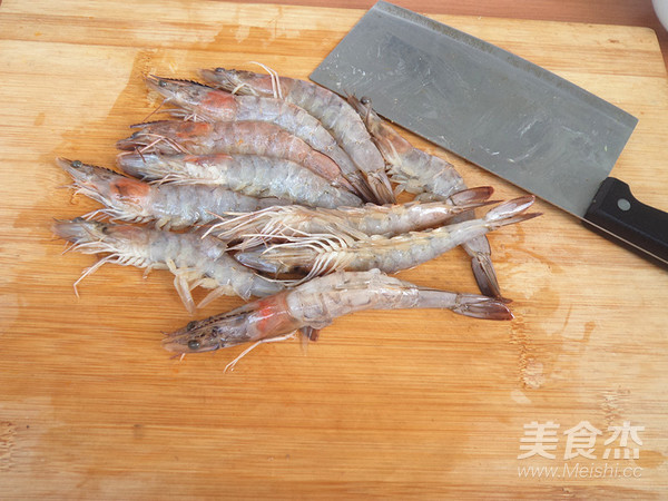 Steamed Prawns with Ginger Vermicelli recipe