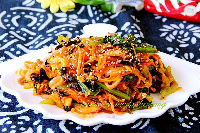 Korean Stir-fried Mixed Vegetables recipe