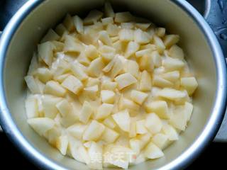 #the 4th Baking Contest and is Love to Eat Festival# Oil-free and Water-free Apple Steamed Cake recipe