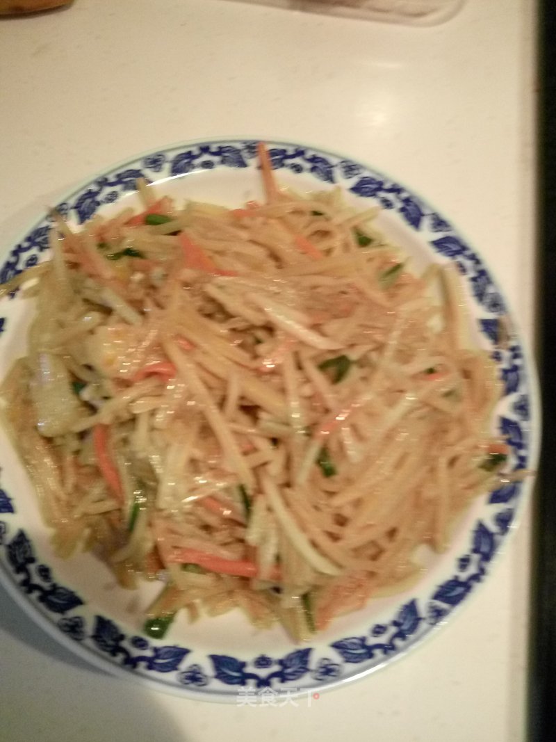Garlic Potato Shreds recipe