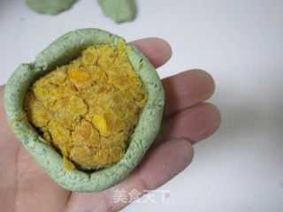 #春食野菜香# Salted Egg Yolk Pork Floss Green Tuan recipe