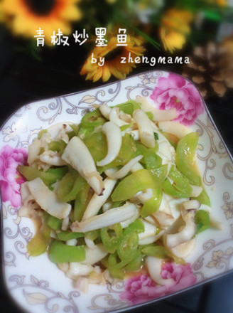 Stir-fried Cuttlefish with Green Peppers