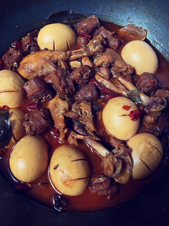 Braised Spicy Duck Neck, Braised Chicken Leg, Braised Egg recipe