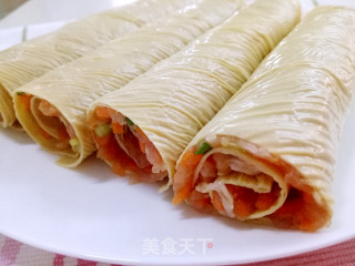 Soybean Oil Skin Fresh Meat Rolls recipe