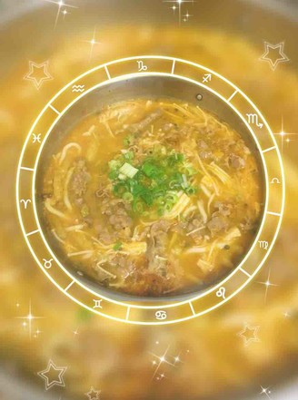 Beef Udon Noodles in Golden Soup recipe