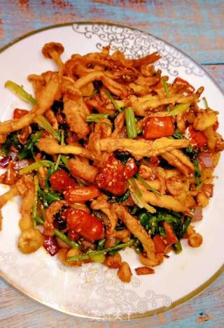 Spicy White Jade Mushroom recipe