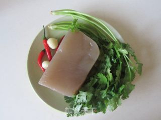 Coriander Mixed with Konjac recipe