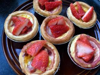 "oven Dish" Strawberry Egg Tart recipe