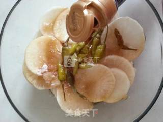 Sweet and Sour Crispy Radish recipe