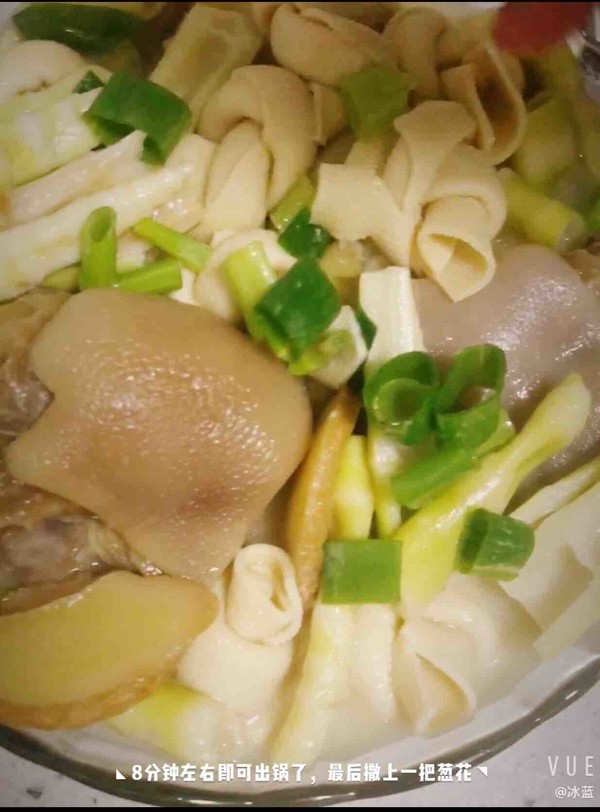 Salted Pork Knuckles with Fresh Bamboo Shoots recipe