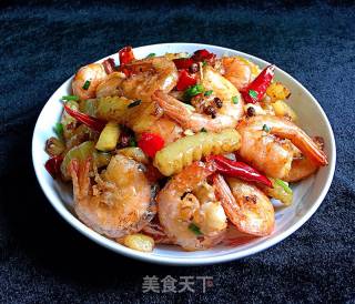 Salt and Pepper Potato Shrimp recipe