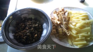 Delicious Moulded Bamboo Shoots Steamed Ribs recipe