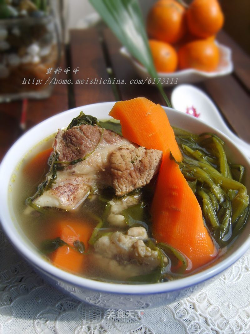 Lao Huo Liang Soup-pork Bone Steamed Watercress
