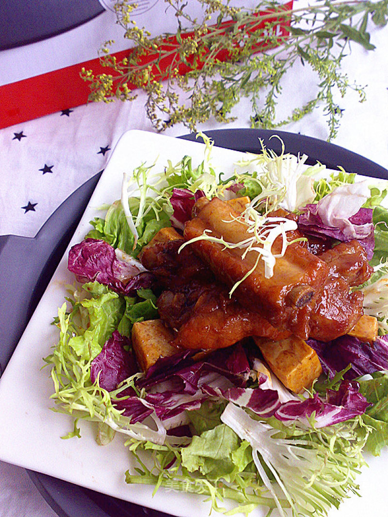 Braised Pork Ribs with Char Siew Sauce recipe
