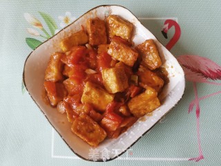 Tofu with Tomato Sauce and Egg recipe