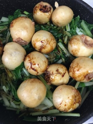 Braised Vegetables with Oily Gluten Stuffed Meat recipe