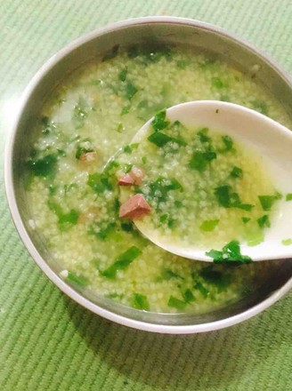 Pork Liver and Celery Leaf Millet Porridge recipe