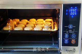 Mooncakes with Red Bean Paste and Egg Yolk Filling recipe