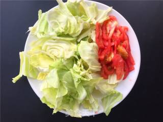Stir-fried Cabbage with Tomato and Bean Sprouts recipe