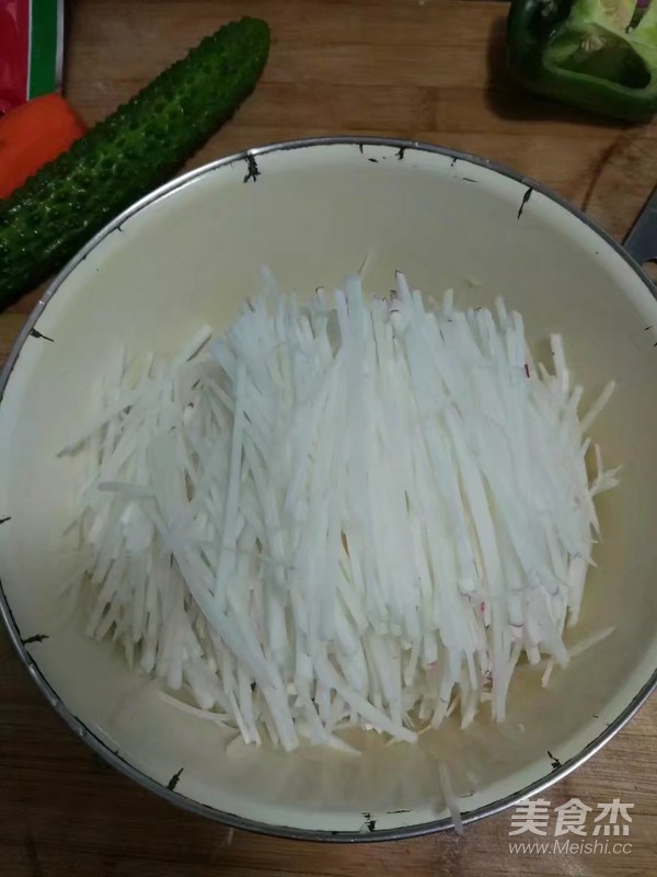 Sweet and Sour Radish Shreds recipe