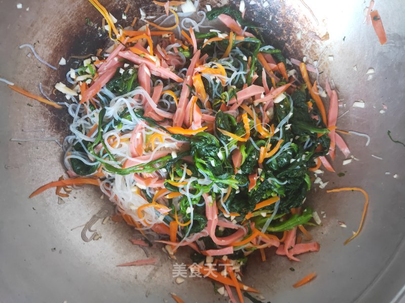 A New Way to Eat Spring Seasonal Dishes-simple and Delicious Spinach Vermicelli recipe