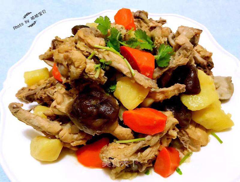 Chicken Wishbone Stewed Vegetables#下饭菜#