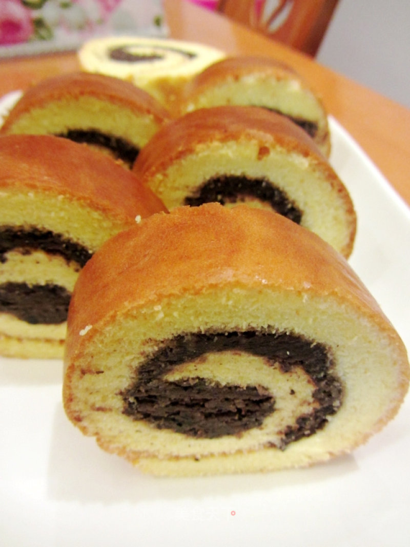 Bean Paste Cake Roll recipe
