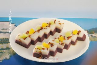 Yam Purple Sweet Potato Osmanthus Cake recipe