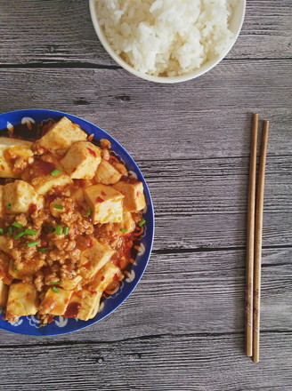 Braised Tofu with Minced Meat