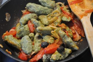 Homemade Spinach Olive Gnocci (bread Version) recipe