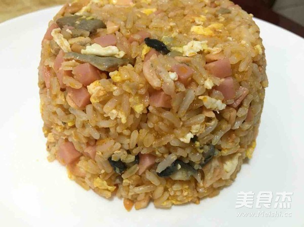 Fried Rice with Salmon in Spicy Sauce recipe