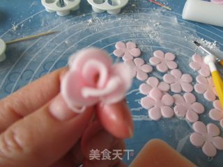 Fondant Cake---peach Blossom recipe