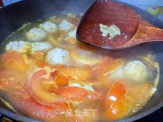 Tomato Pork Meatball Soup recipe