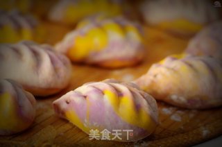 #trust之美#rainbow Fresh Meat Bun recipe