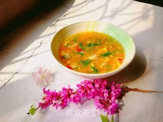 Garden Radish Egg Drop Soup recipe