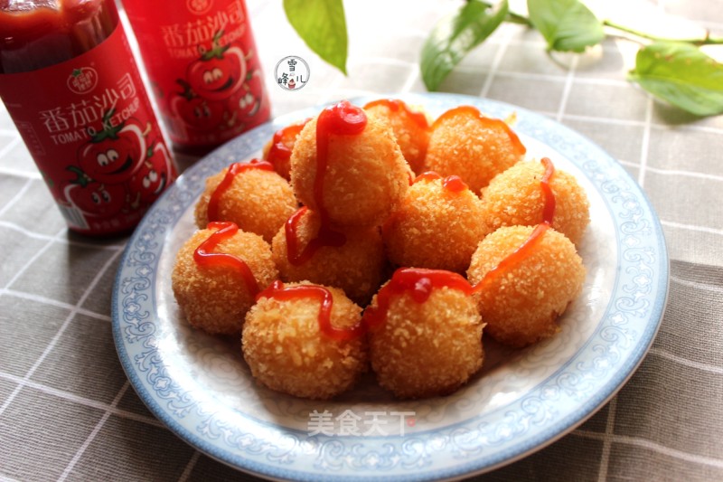 Tomato Potato Cheese Balls recipe