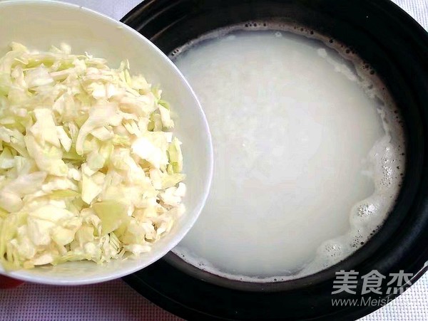 Pork Meat and Vegetable Porridge recipe