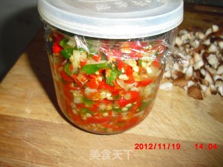 Homemade Mushroom Chopped Pepper Spicy Sauce recipe