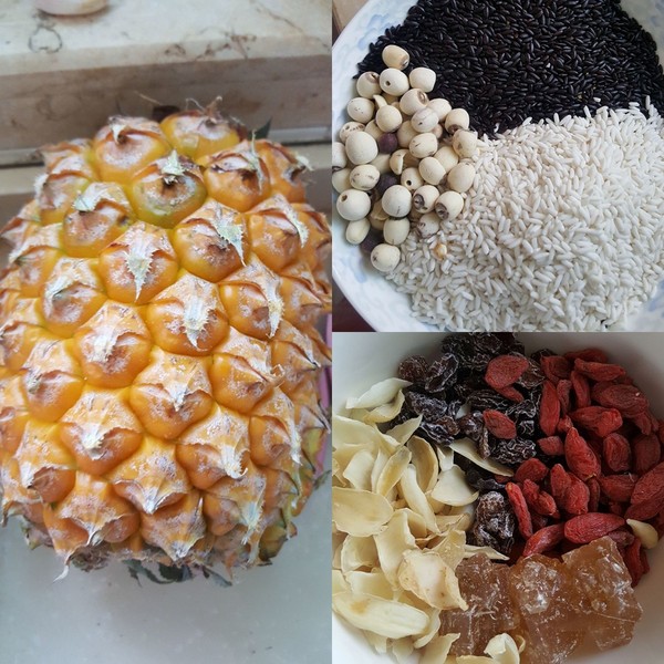 Sweet Glutinous Pineapple Rice recipe