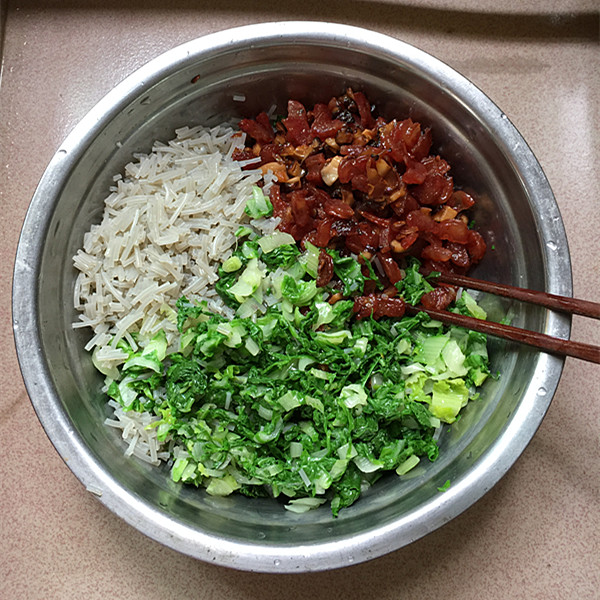 Chinese Cabbage Vermicelli Sausage Package#breakfast# recipe