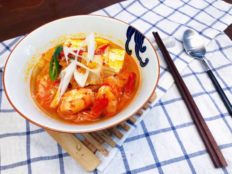 Prawn Kimchi Soup recipe